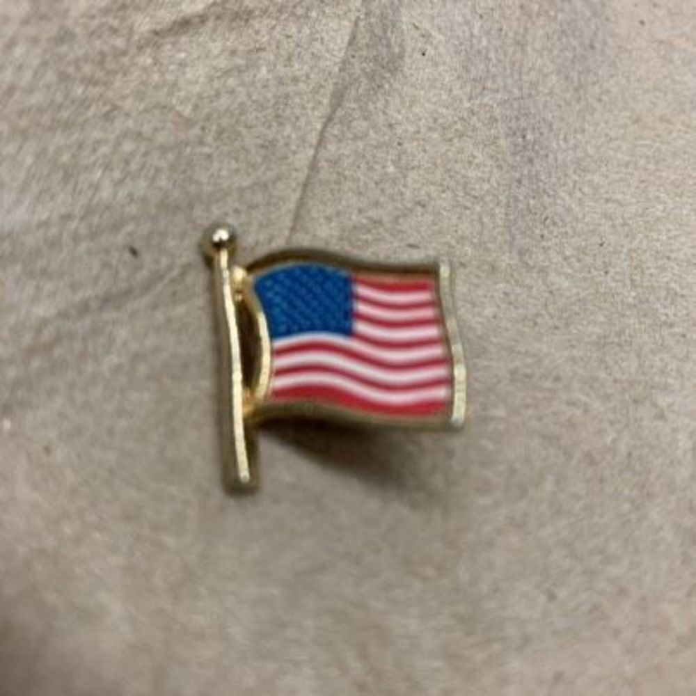 USA American Flag Patriotic Pin